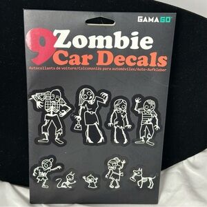 Zombie Car Decals Set of 9 Gamago Brand New Sealed Zombie Decal